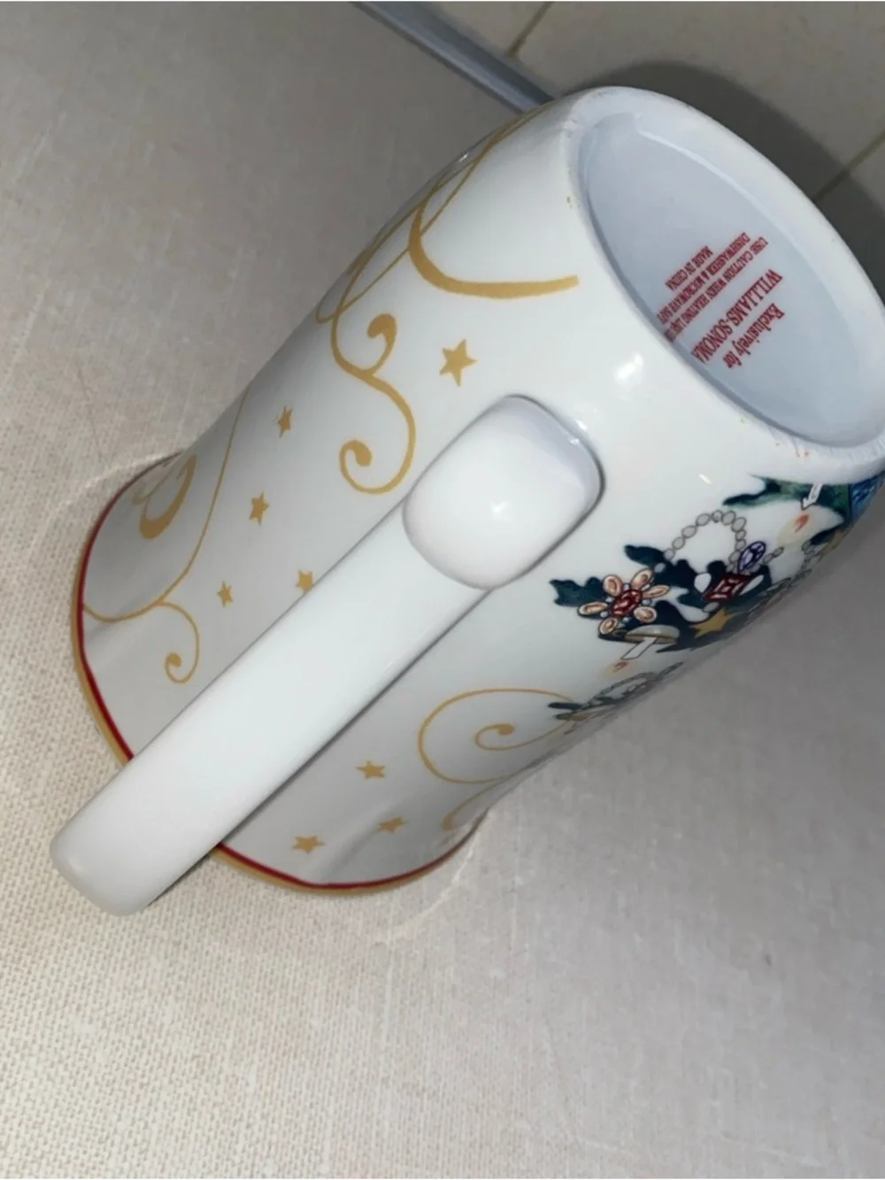 Williams Sonoma Twas The‎ Night Before Christmas Porcelain Coffee Tea Cup Mug